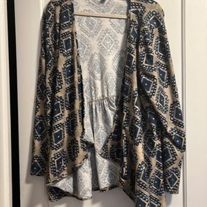 LulaRoe Nanette Cardigan, Size XL